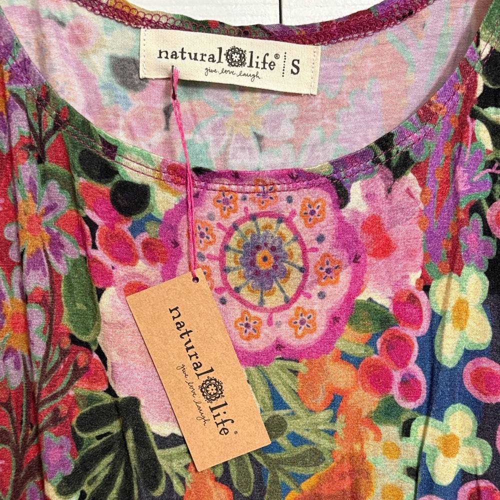 NATURAL LIFE Opal "ButterSoft" Ballet Dress - Pink Painted Garden - Picture 2 of 8